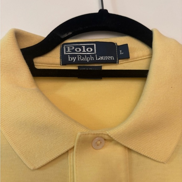 💛 Polo Ralph Lauren Men’s Polo Shirt – Yellow – Size Large – Classic Fit - Picture 3 of 4